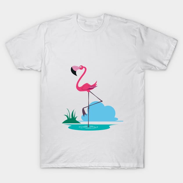 Flamingo T-Shirt by Tshirts4t4